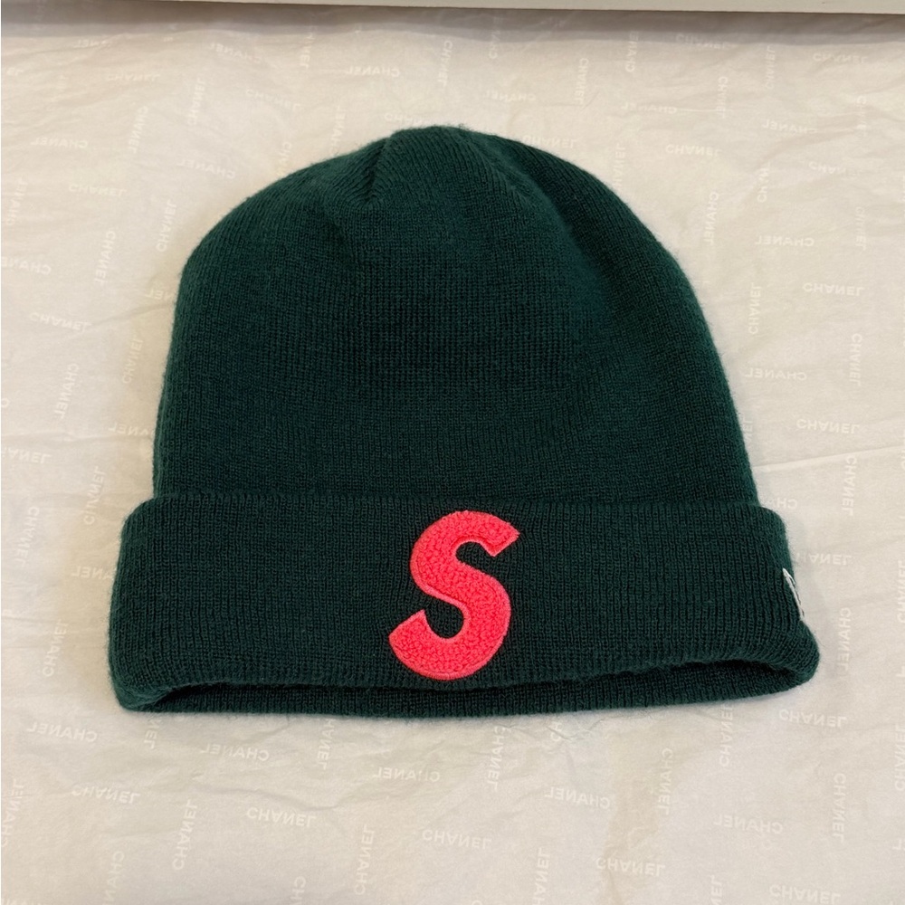 Supreme New Era Green S Logo Adjustable Beanie One Size Designer Streetwear